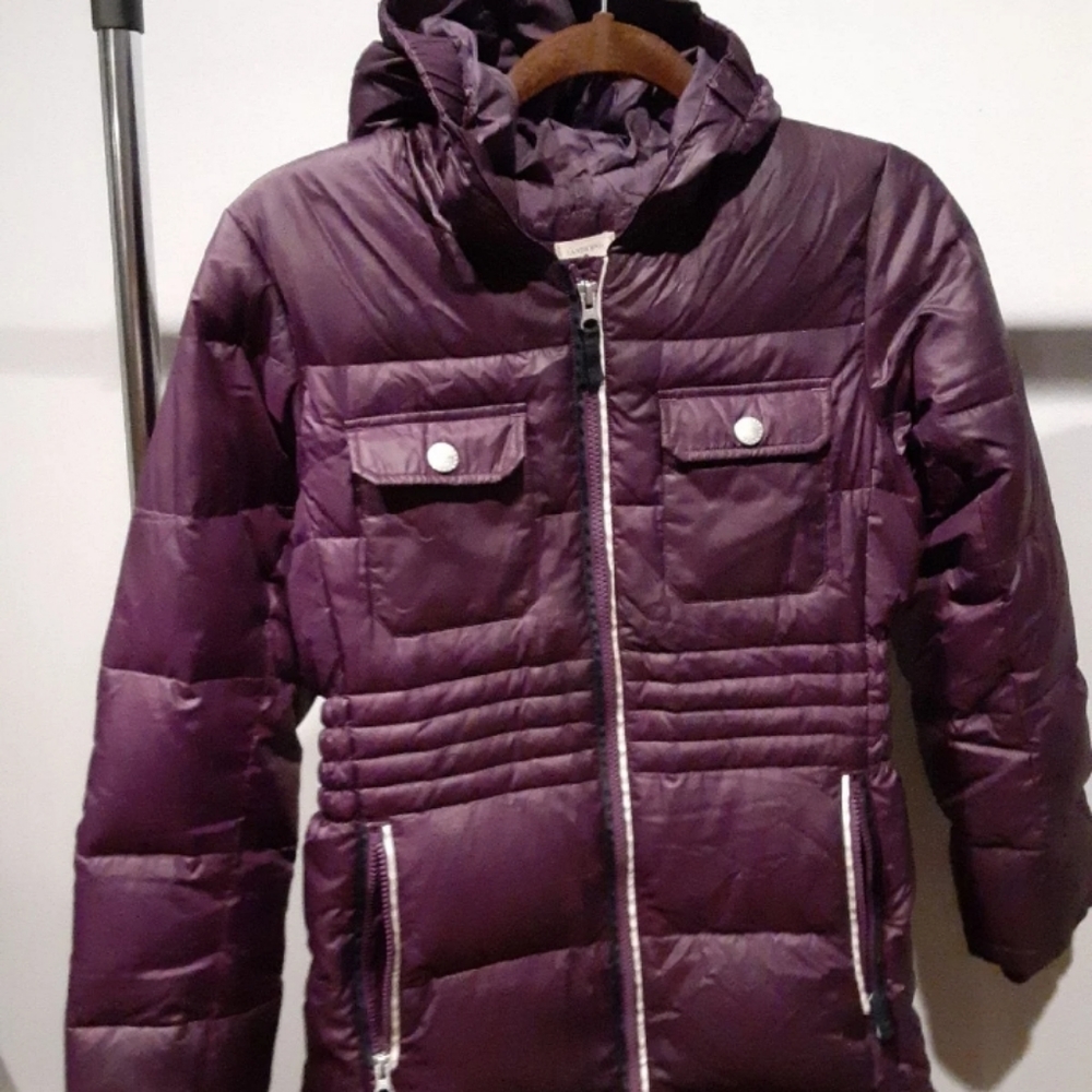 Lands' End Girls Purple Coat Size Large 14